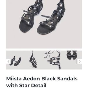 ISO Miista Aedon Sandal Black size 7.5/38